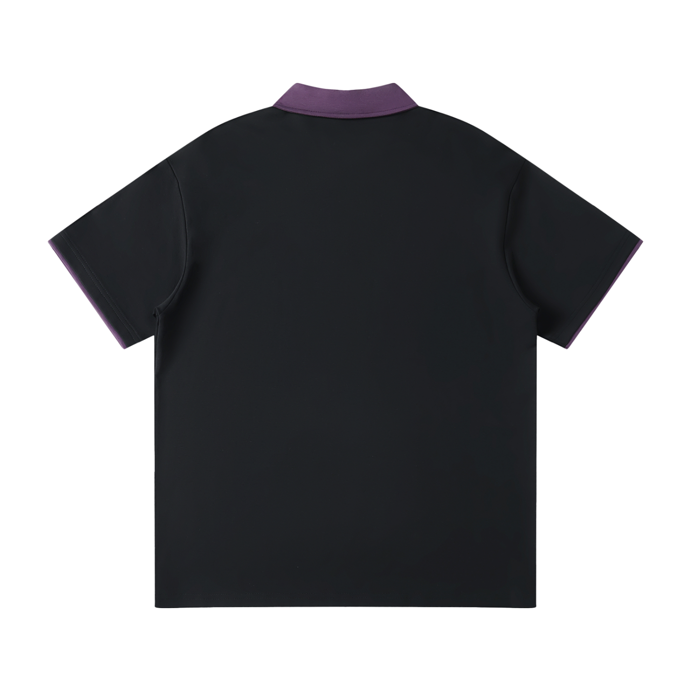 Contrast Collar Raglan Polo Shirt