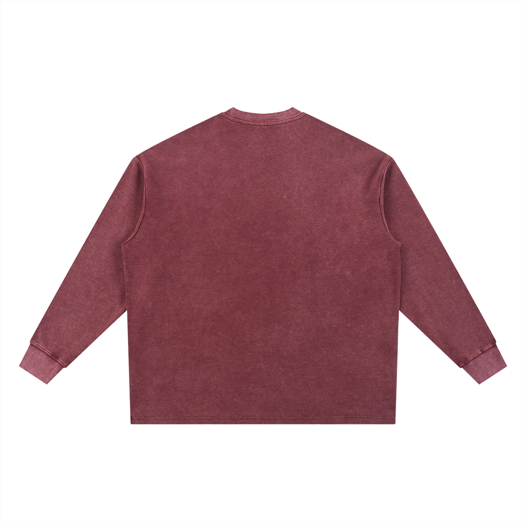 Mineral Wash Waffle Oversized T-Shirt
