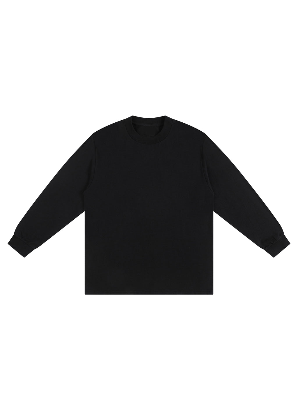 Crew Neck Drop Shoulder Long Sleeve Shirt