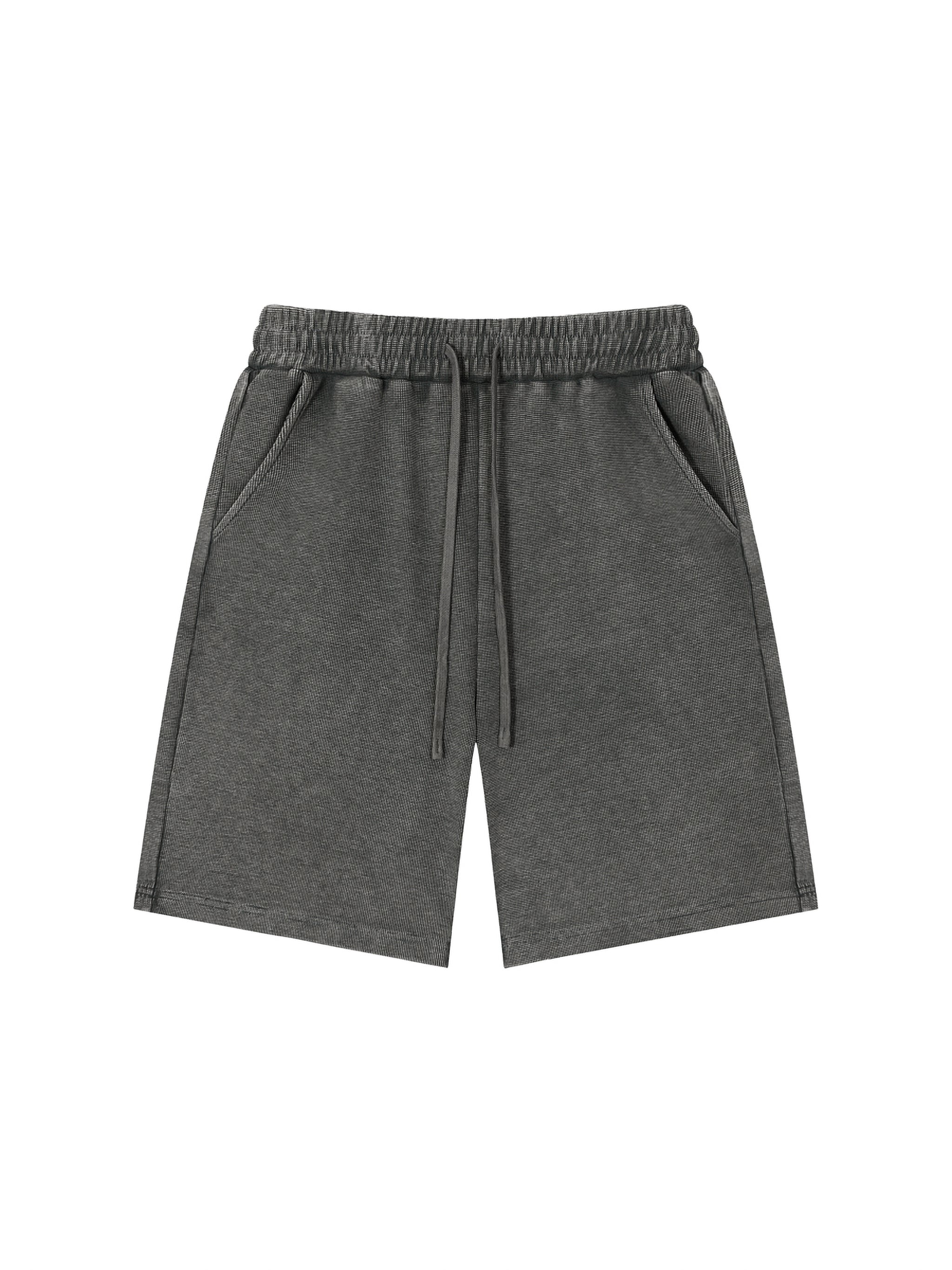 Mineral Wash Waffle Knit Shorts