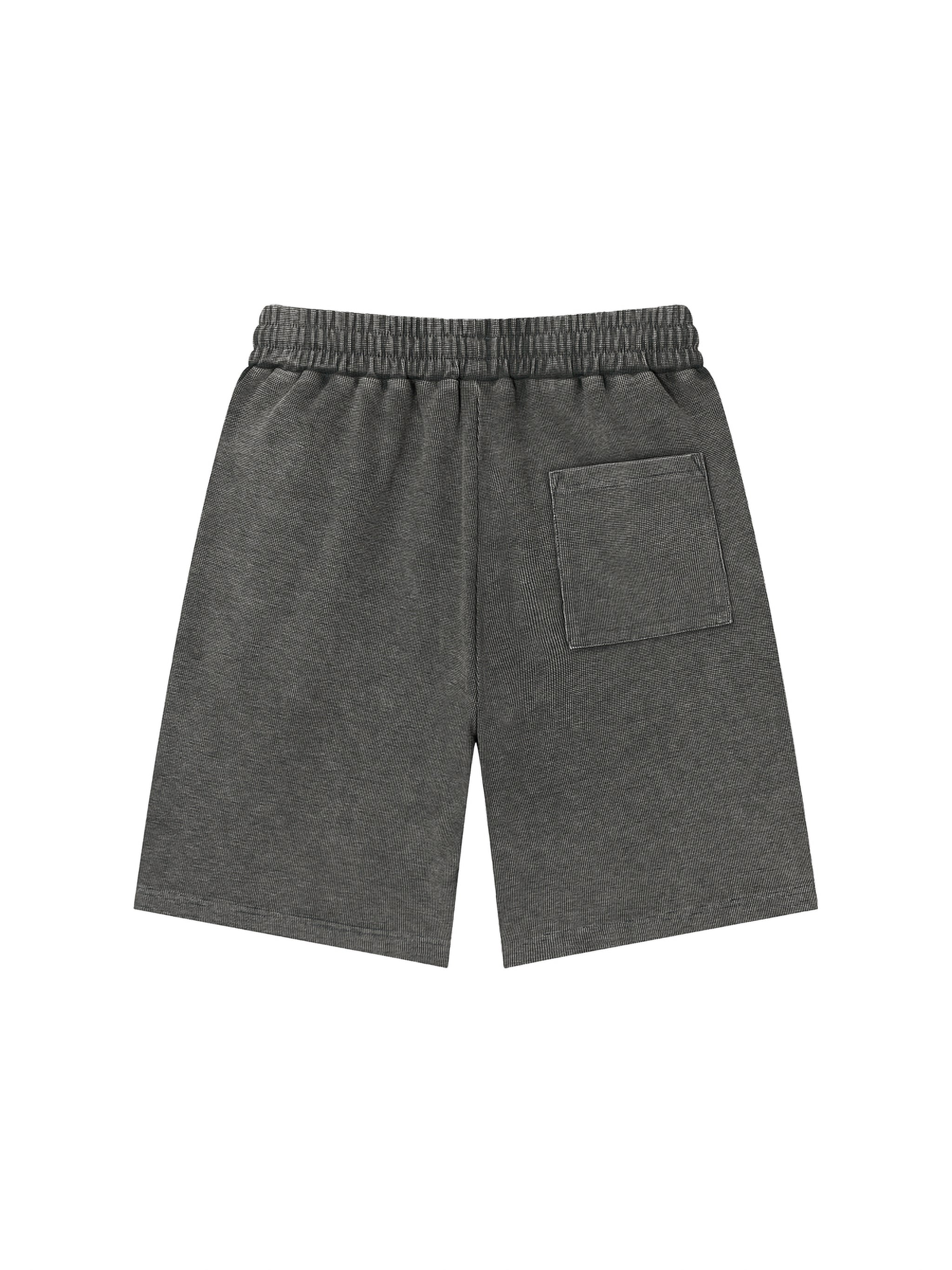 Mineral Wash Waffle Knit Shorts
